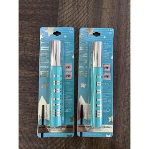 Lot of 2 Milani Highly Rated Lash Extensions 16HR Wear Tubing Mascara #110 Black